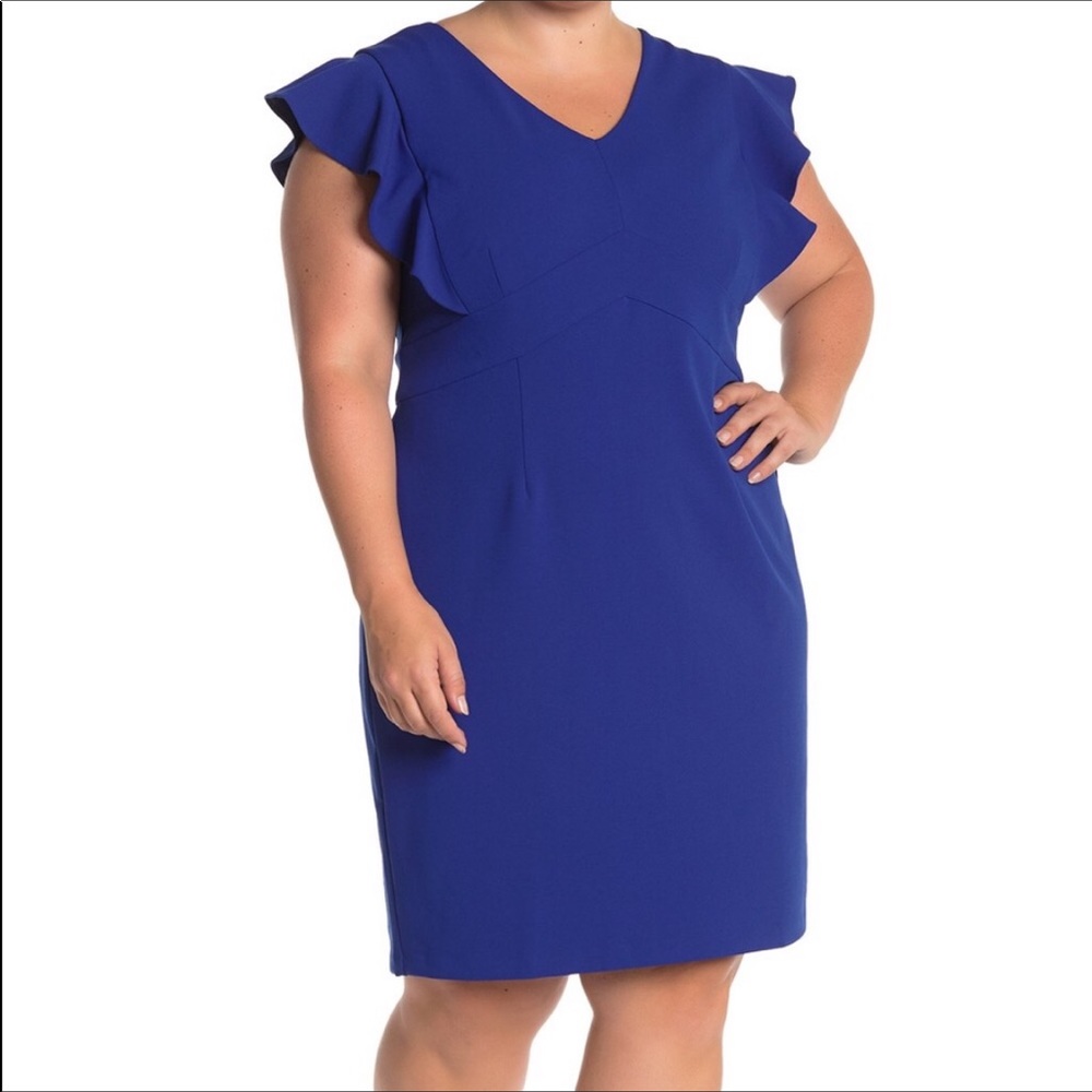 Eliza J Blue Midi Dress
